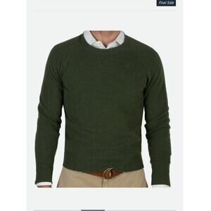 Men's Trumaker Crewneck Sweater - Olive Green LT Excellent Condition